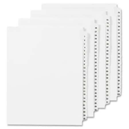 Workstationpro Legal Index, Side Tab 4, 8.5 in. x 11 in., 25-PK, .55 Cut, 25PK TH686698